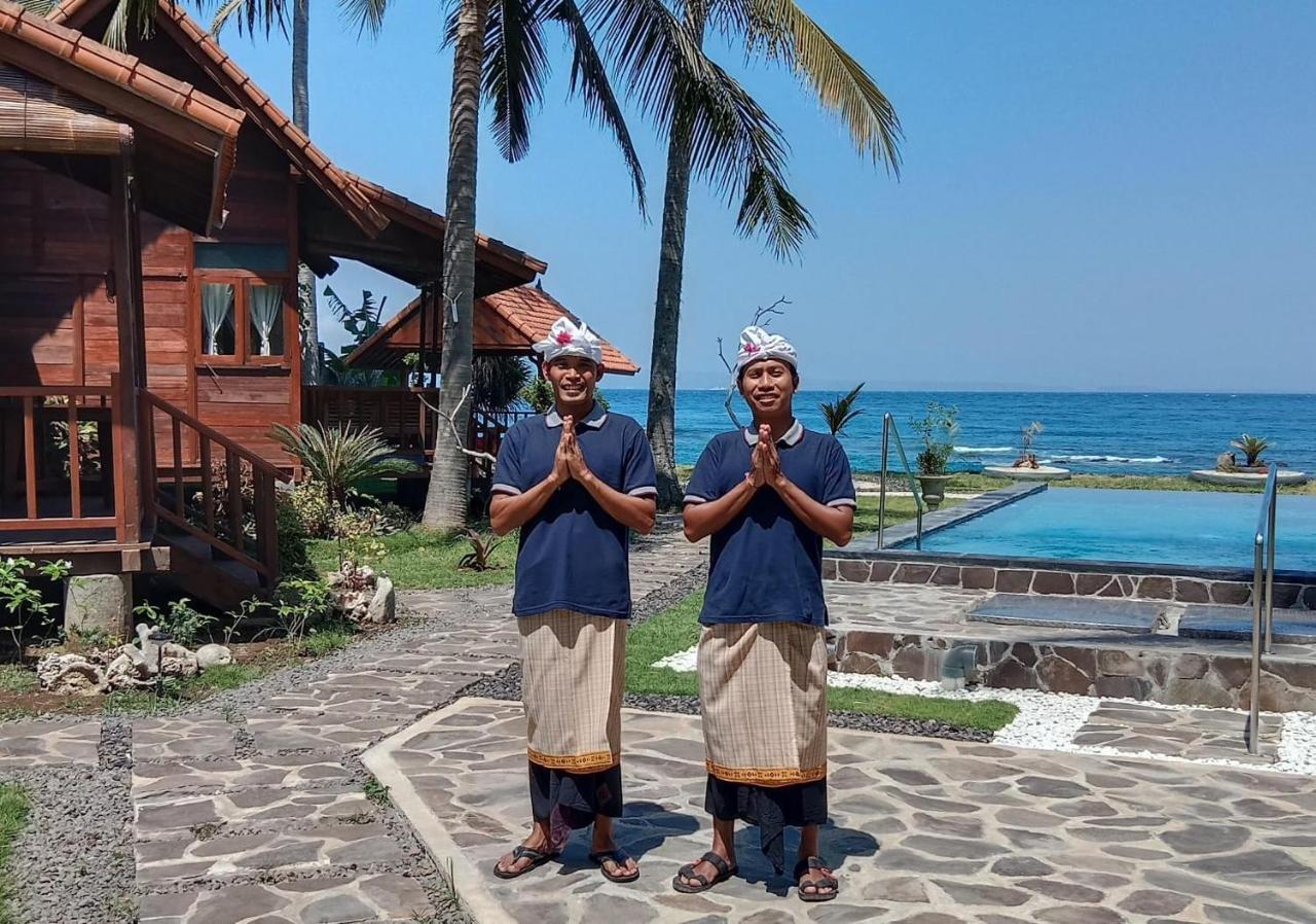 Wooden House Candidasa Manggis Buitenkant foto